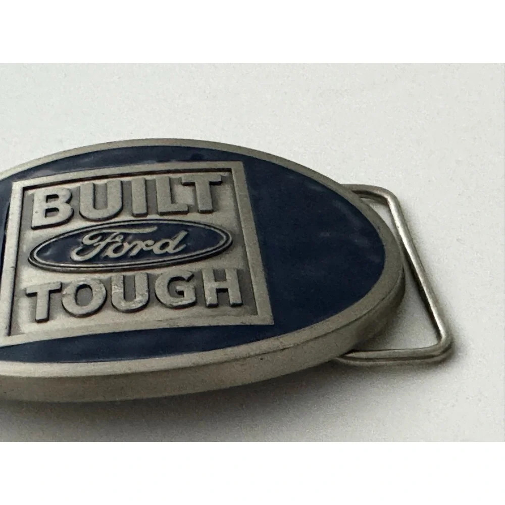 Built Ford Tough Ford Belt Buckle Blue Licensed‎